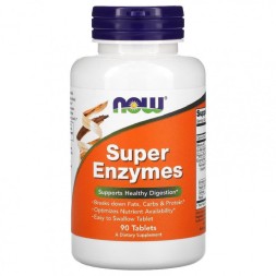 Препараты для пищеварения NOW Super Enzymes  (90 tabs)