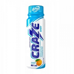 Пробники предтреников 6PAK Nutrition CRAZE Shot  (80 ml)