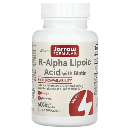 Липоевая кислота Jarrow Formulas R-Alpha Lipoic Acid 100 mg   (60 vcaps)