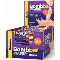 Протеиновые вафли BombBar WAFER батончик вафельный 1x20  (32 г)