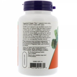 Кальций NOW Coral Calcium 1000 mg   (100 vcaps)