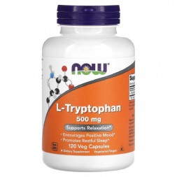 Отдельные аминокислоты NOW L-Tryptophan 500 мг  (120 капс)