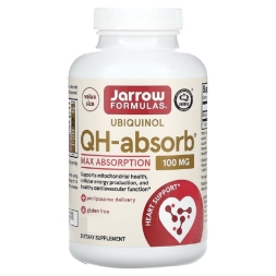 Коэнзим Q10  Jarrow Formulas Ubiquinol QH-absorb 100 mg   (60 Softgels)
