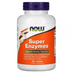 Препараты для пищеварения NOW Super Enzymes   (180 таб)
