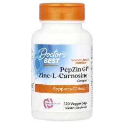 Таблетки для пищеварения для мужчин Doctor's Best PepZin GI Zinc-L-Carnosine  (120 vcaps)
