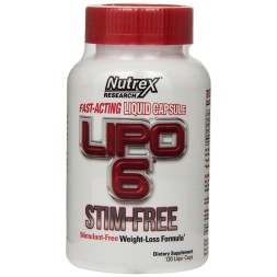 Комплексные жиросжигатели Nutrex Lipo 6 Stim-Free  (120 капс)