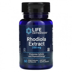 Общее укрепление организма Life Extension Rhodiola Extract 250 mg   (60 vcaps)