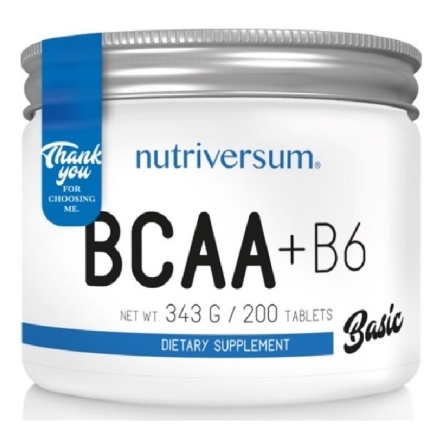 BCAA 2:1:1 PurePRO (Nutriversum) Basic BCAA+B6, всаа в таблетках,  (200 таб.)