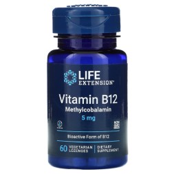 Витамины группы B Life Extension Vitamin B12 Methylcobalamin 5 mg  (60 lozenges)