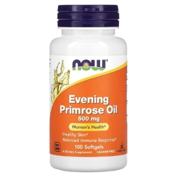 Жирные кислоты (Омега жиры) NOW Evening Primrose Oil 500 mg   (100 softgels)