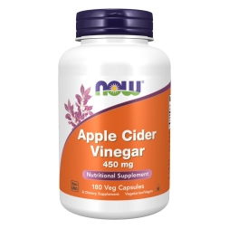 Специальные добавки NOW Apple Cider Vinegar 450 mg   (180 vcaps)