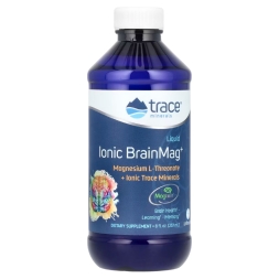Магний Trace Minerals Ionic BrainMag+ Liquid   (237 ml.)