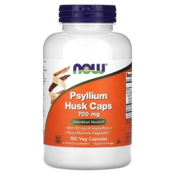Препараты для пищеварения NOW Psyllium Husk Caps 700 mg   (180 vcaps)